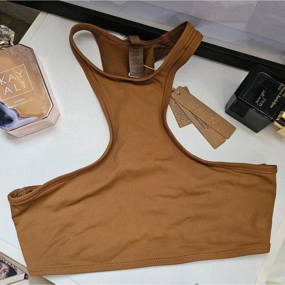 SKIMS Swim High Neck Racerback Top XXS